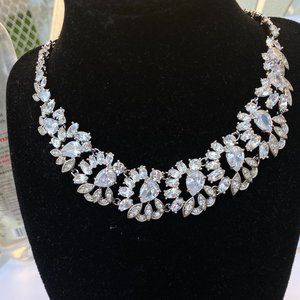 Carolee Lux Floral Stone Necklace